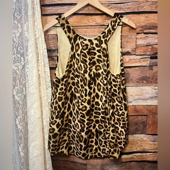 Everly Lined Cheetah/Leopard Print Tank Top (045) - Picture 8 of 8